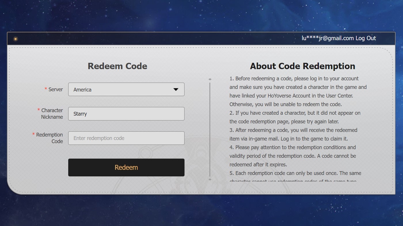 How to redeem redemption code