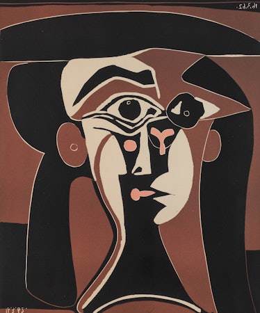 پابلو پیکاسو، Jaqueline au Chapeau Noir (1962)، بخشی از مجموعه هنری شخصی مرکوری.