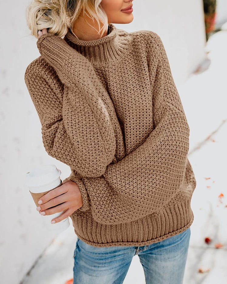 Saodimallsu Turtleneck Oversize Sweater