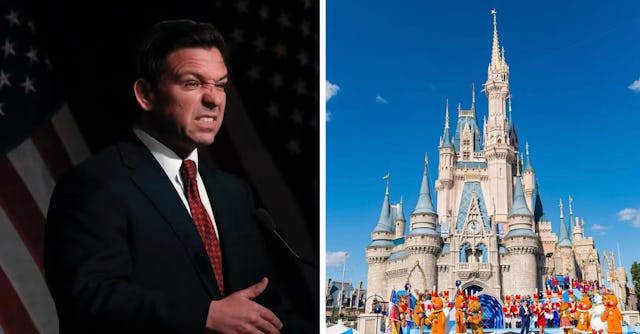 Disney alleges Florida Gov. Ron DeSantis has waged a “targeted campaign of government retaliation” a...