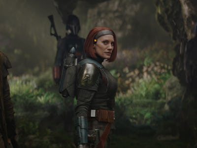 Katee Sackhoff as Bo-Katan Kryze in The Mandalorian Season 3 Episode 8