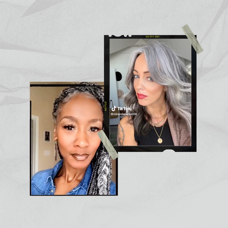 On BeautyTok, women are showing off their gray hair.
