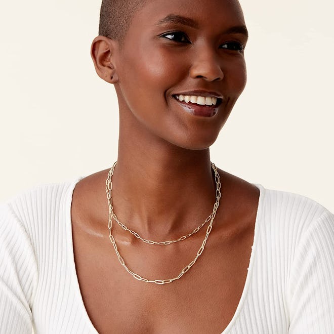 PAVOI 14K Gold Plated Layering Necklaces