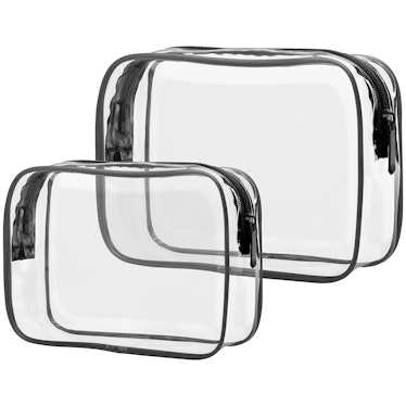 PACKISM Clear Toiletry Bag (2-Pack) 