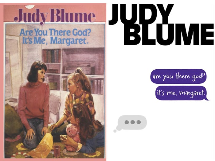 Two covers of Judy Blume's beloved book 'Are You There God? It's Me Margaret.'