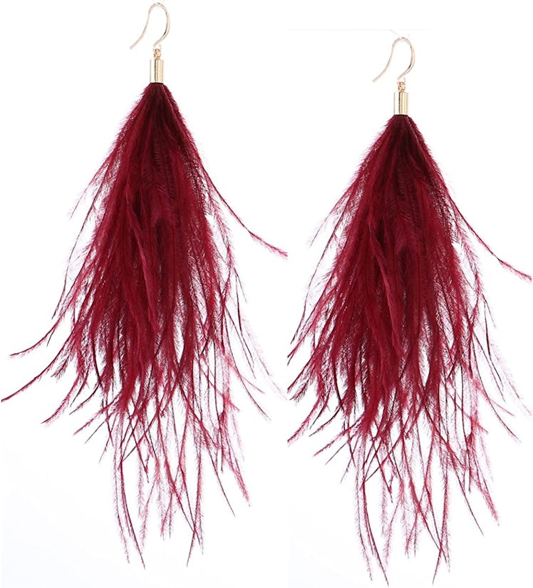 Badu Dangle Feather Earrings  