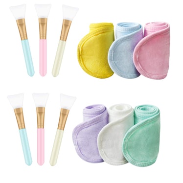 Tbestmax Silicone Face Mask Brushes & Headbands (6-Pack)