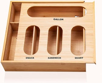keleywood Bamboo Bag Storage Organizer