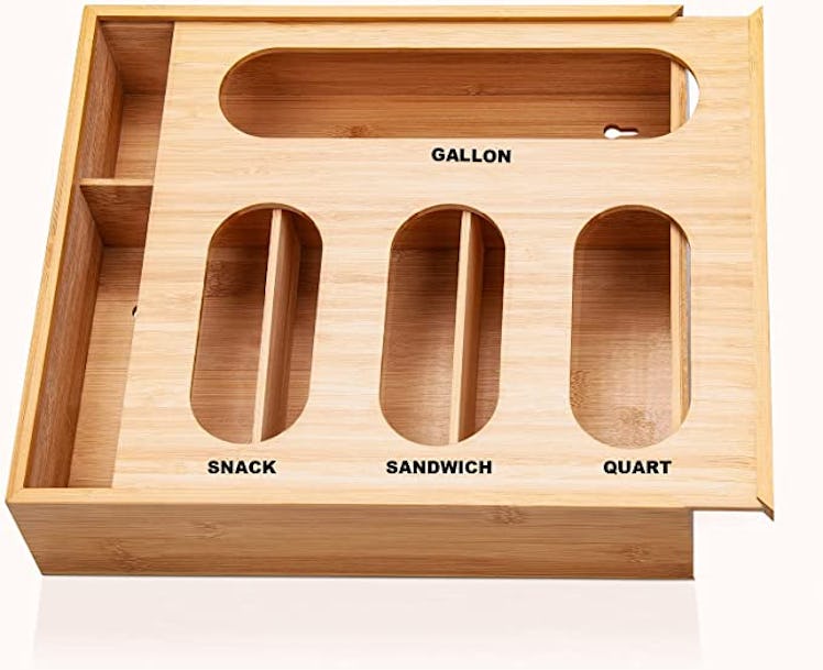 keleywood Bamboo Bag Storage Organizer