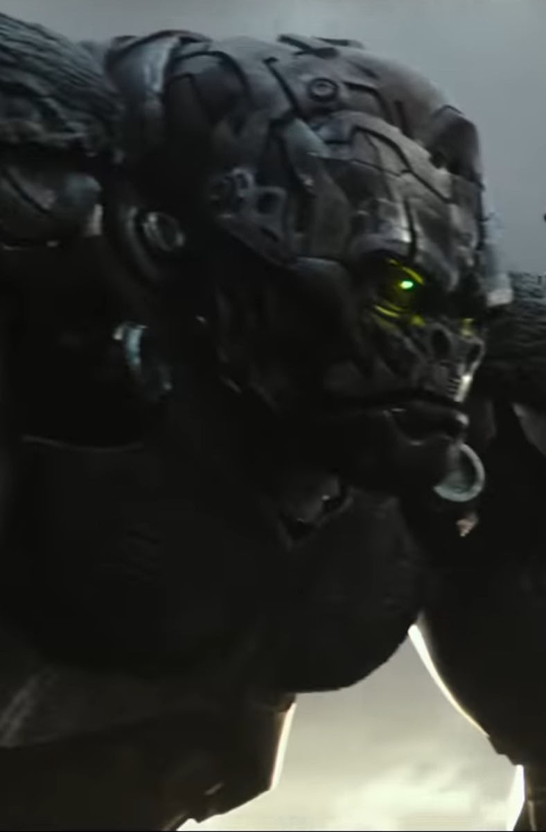 Optimus Primal and Optimus Prime in 'Transformers: Rise of the Beasts'