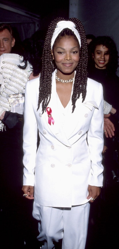 Janet Jackson at the 1993 Grammy Awards rocking box braids.
