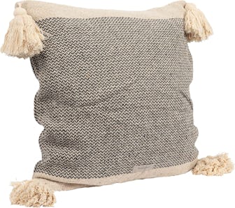 Bloomingville Cotton Blend Pillow with Tassels