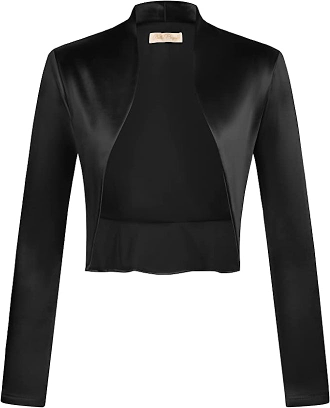 Belle Poque Cropped Satin Shrug