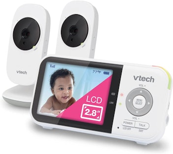 two cameras, one video baby monitor