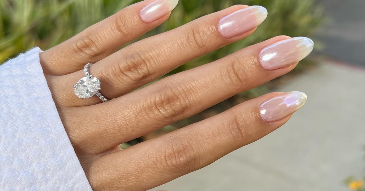 Manicure for sales engagement ring