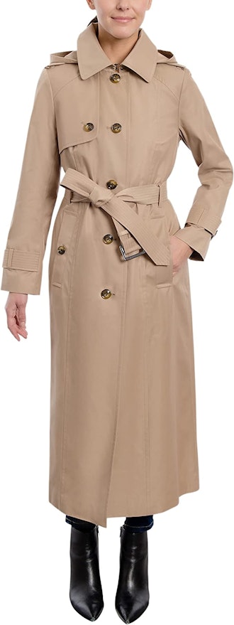LONDON FOG Single Breasted Long Trench Coat