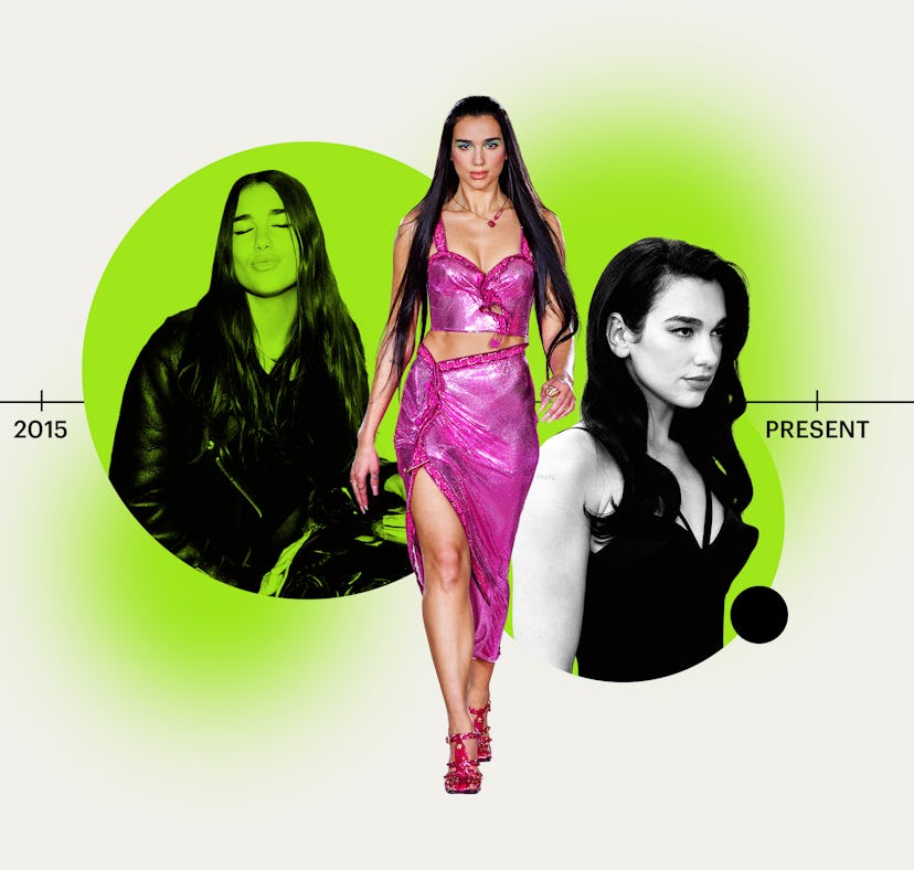 Dua Lipa's hair evolution