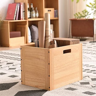 KIRIGEN Stackable Wood Storage Cube