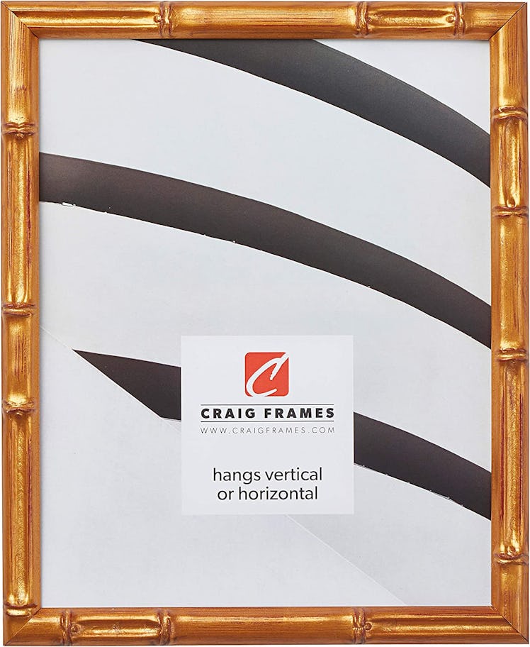 Craig Frames Gold Bamboo Picture Frame, 8 by 10-Inch