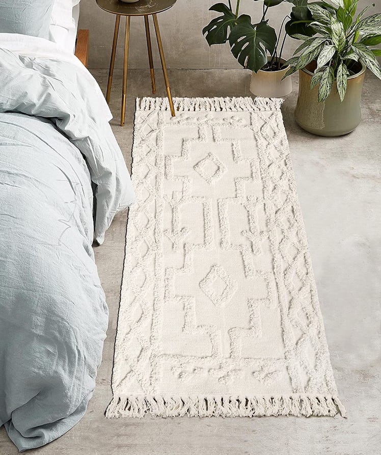 Uphome Tufted Cotton Runner Rug