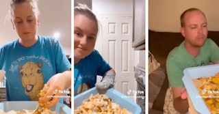 TikTok mom, Brianna, is catching some heat after posting a video of herself making nachos for her hu...