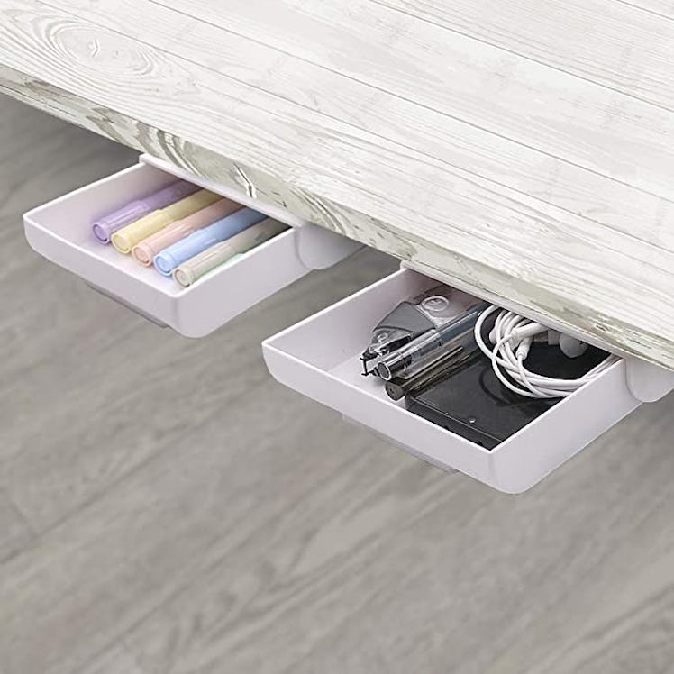 YOOUSOO Under Desk Drawer Organizer (2-Pack)