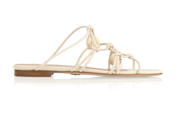 Brother Vellies Shoreline Flat Sandal in Ivory