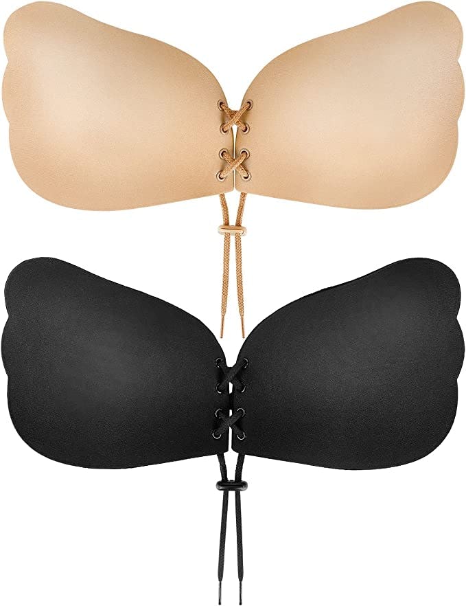 Cmojsk Sticky Push-Up Bra (2-Pack)
