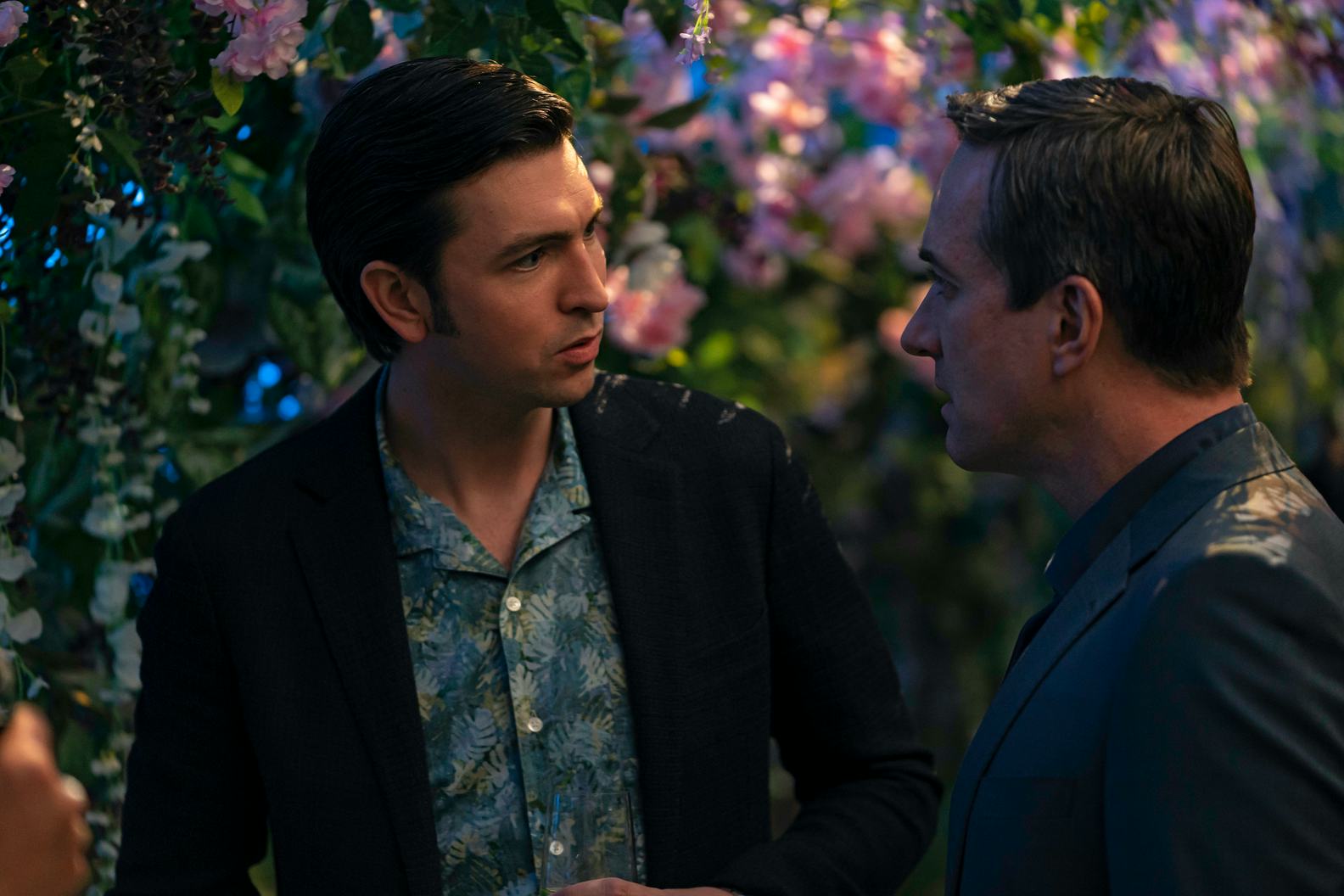 Nicholas Braun and Matthew Macfadyen in &lsquo;Succession.&rsquo; Photo via HBO