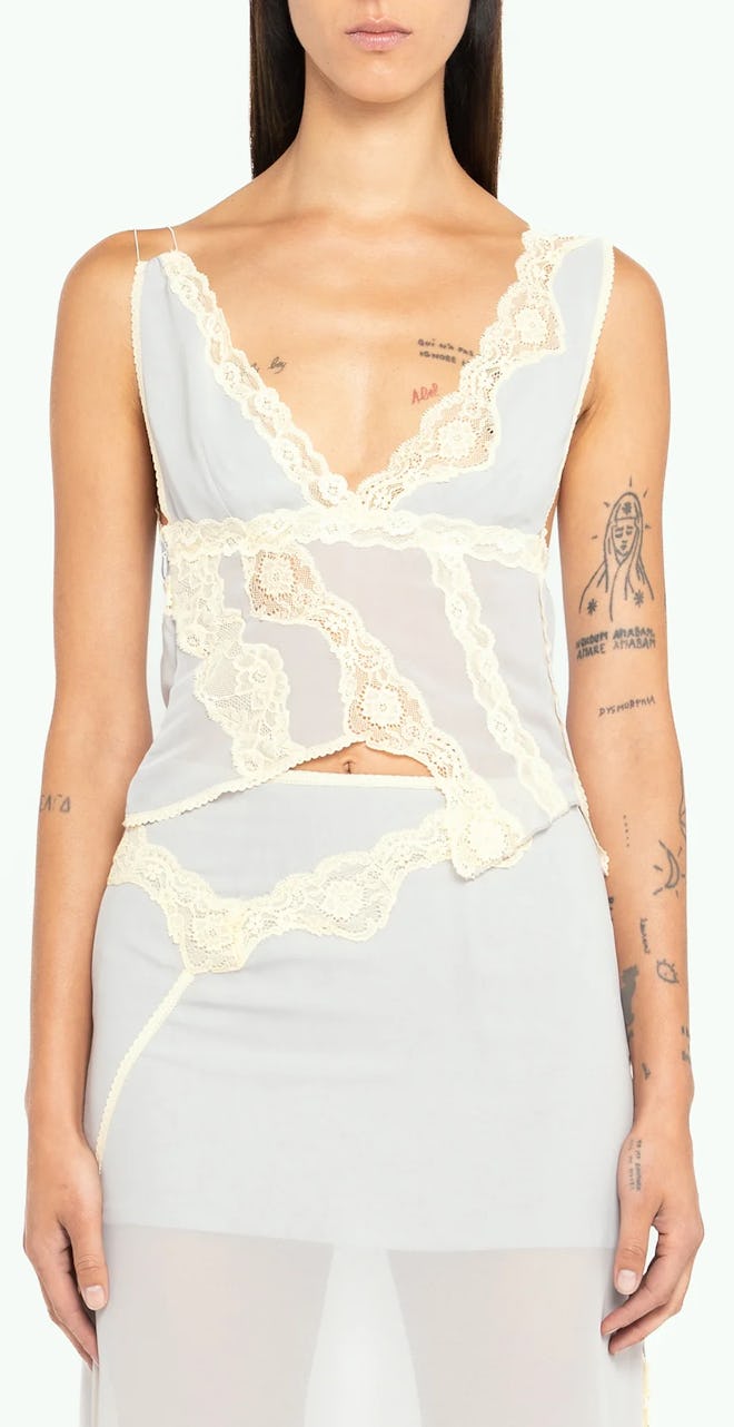 Deconstructed Lace Vaillant Singlet Top