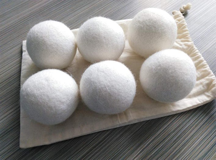 Simple Natural Products Wool Dryer Balls (6 Pack)