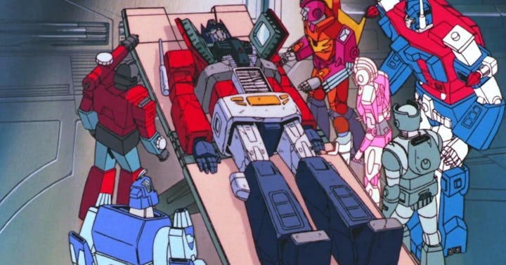 Optimus Prime dying