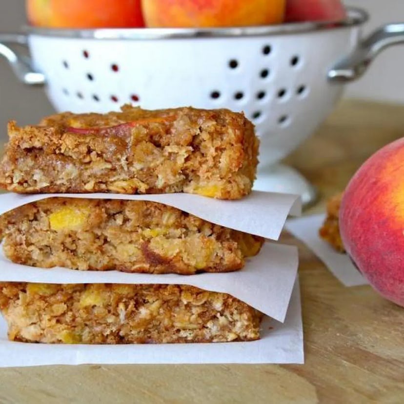 peach oatmeal bars