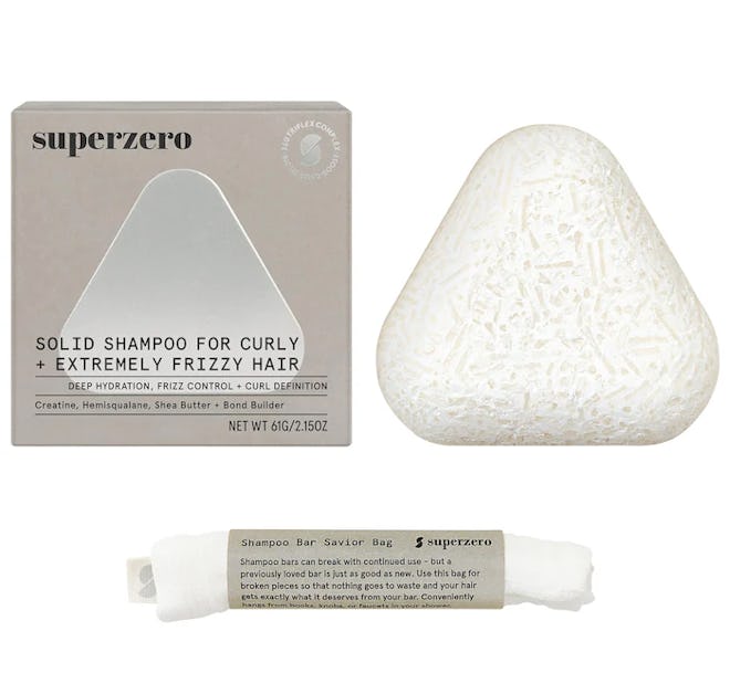 superzero Deep Moisture and Anti Frizz Shampoo Bar for Curly, Coily & Extremely Frizzy Hair
