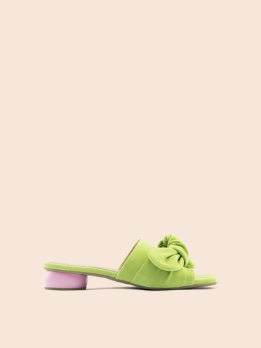 Maguire Modena Pistachio Sandal Heeled Mule