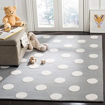 SAFAVIEH Polka Dot Wool Area Rug