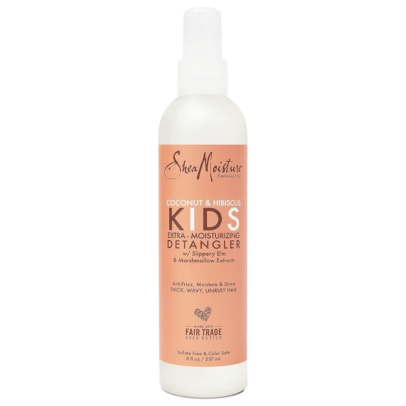 white bottle of kids' detangler