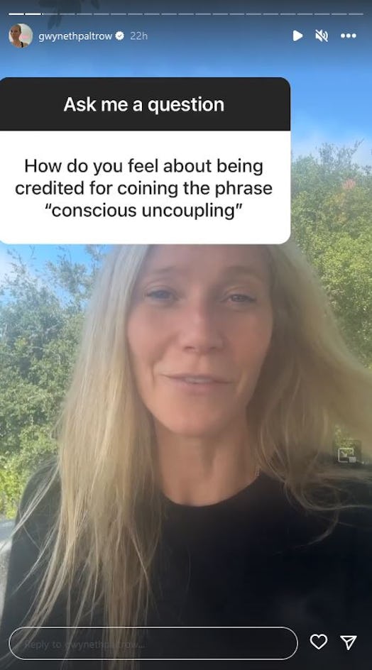 Gwyneth Paltrow reflected on bringing the term "conscious uncoupling" to the masses.