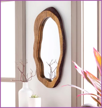Wavy Wood Mirror