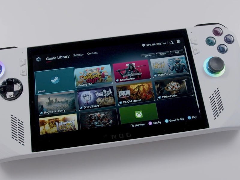 Asus ROG Ally PC handheld comparison with Steam Deck