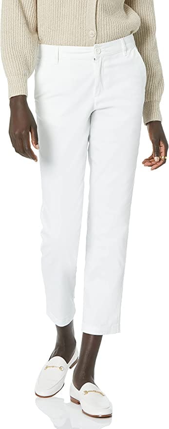 Amazon Essentials Cropped Mid-Rise Skinny-Fit Chino Pant