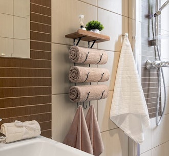IRIIJANE Wall-Mounted Towel Rack