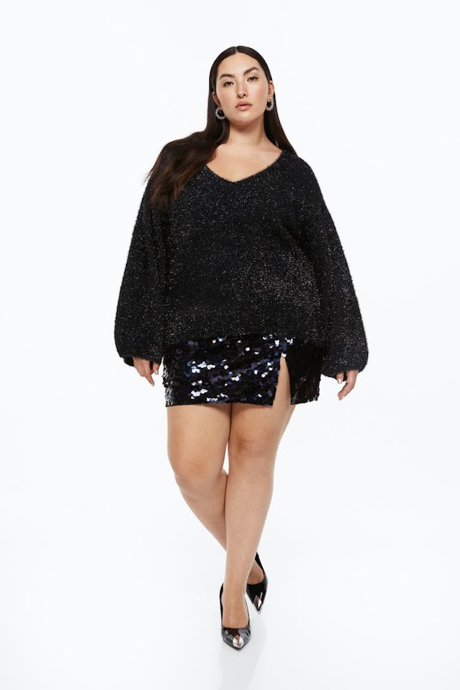 Sequined Mini Skirt