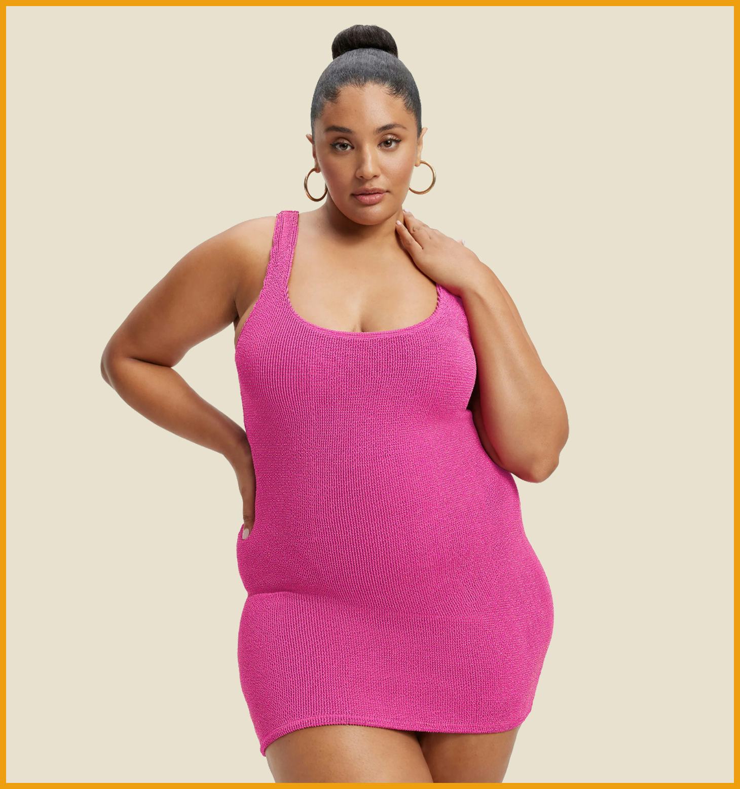 Always Fits Metallic Sculpt Dress