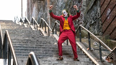 Arthur Fleck on the Joker stairs