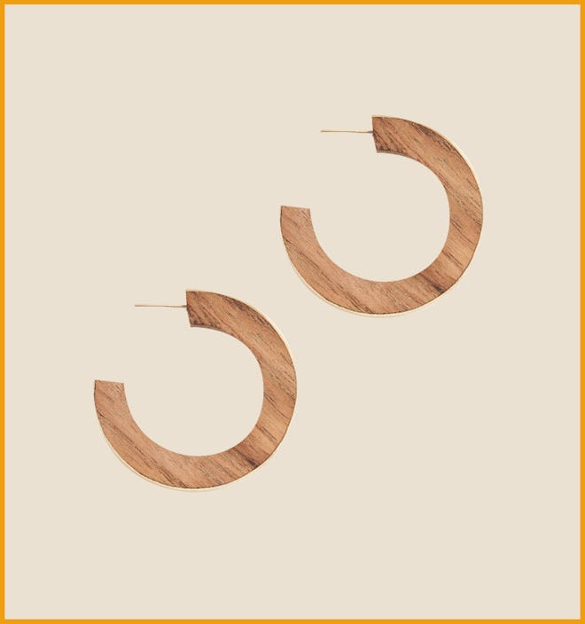 Gilded Wood Paddle Hoops