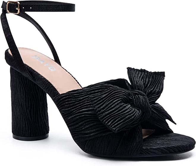 BayQ Chunky Heeled Bow Sandals