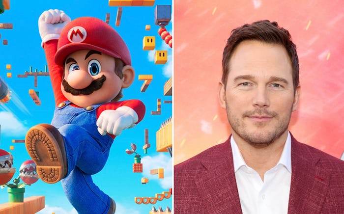 Chris Pratt voices Mario in The Super Mario Bros. Movie.