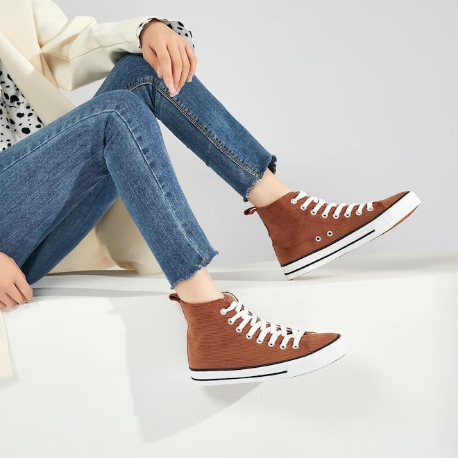 Hash Bubbie High Top Canvas Sneakers