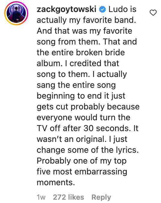 Zack From 'Love Is Blind' Said His Proposal Song Wasn't Original